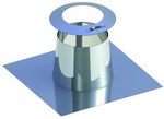 Przejście dachowe płaskie aluminiowe z kołnierzem o80
